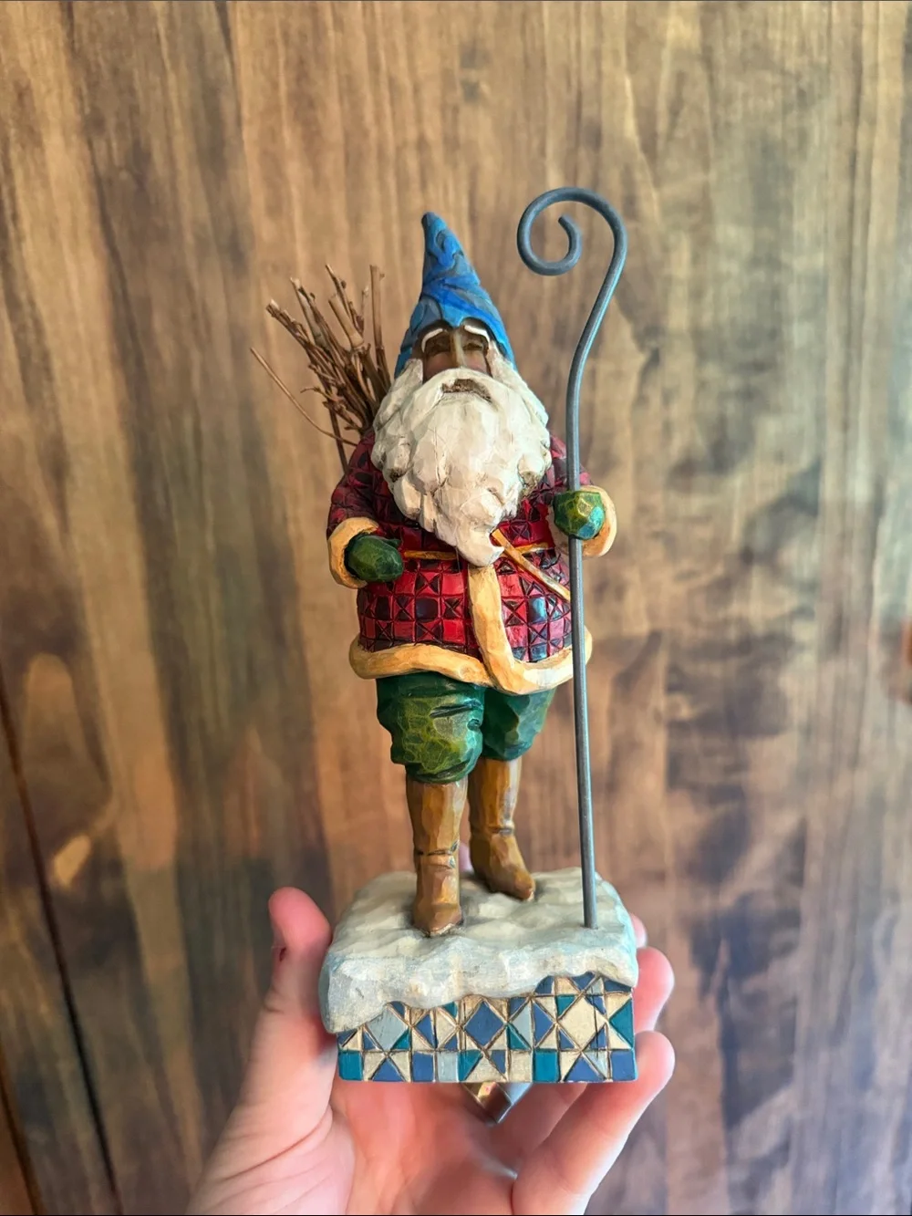 JIM SHORE Christmas Traveler 2006 Heartwood Creek Danish Santa Figure F4005448